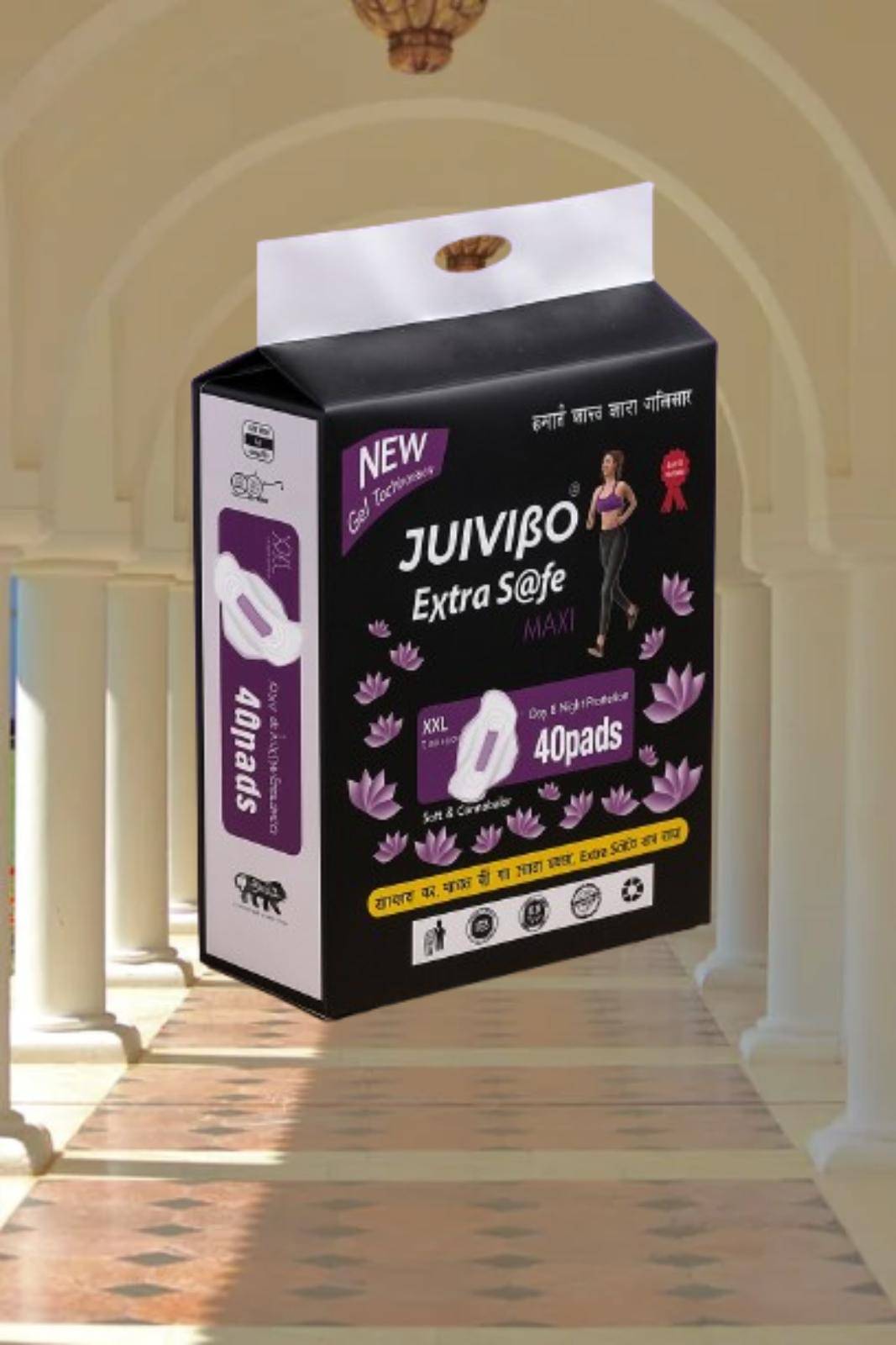     			JUIVIBO Extra Safe Cottony XXL Maxi Regular Sanitary Pad