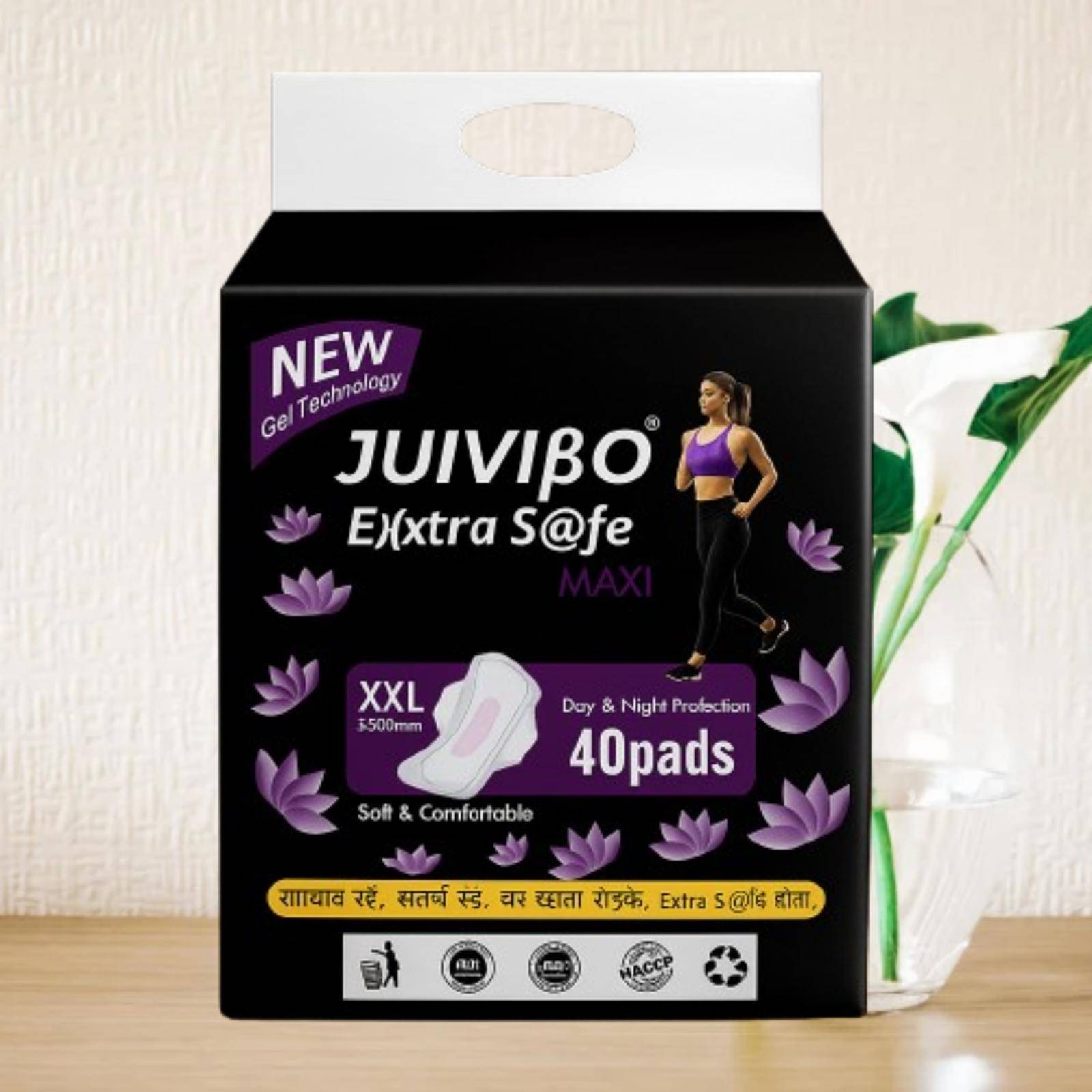     			JUIVIBO Extra Safe Cottony XXL Maxi Regular Sanitary Pad