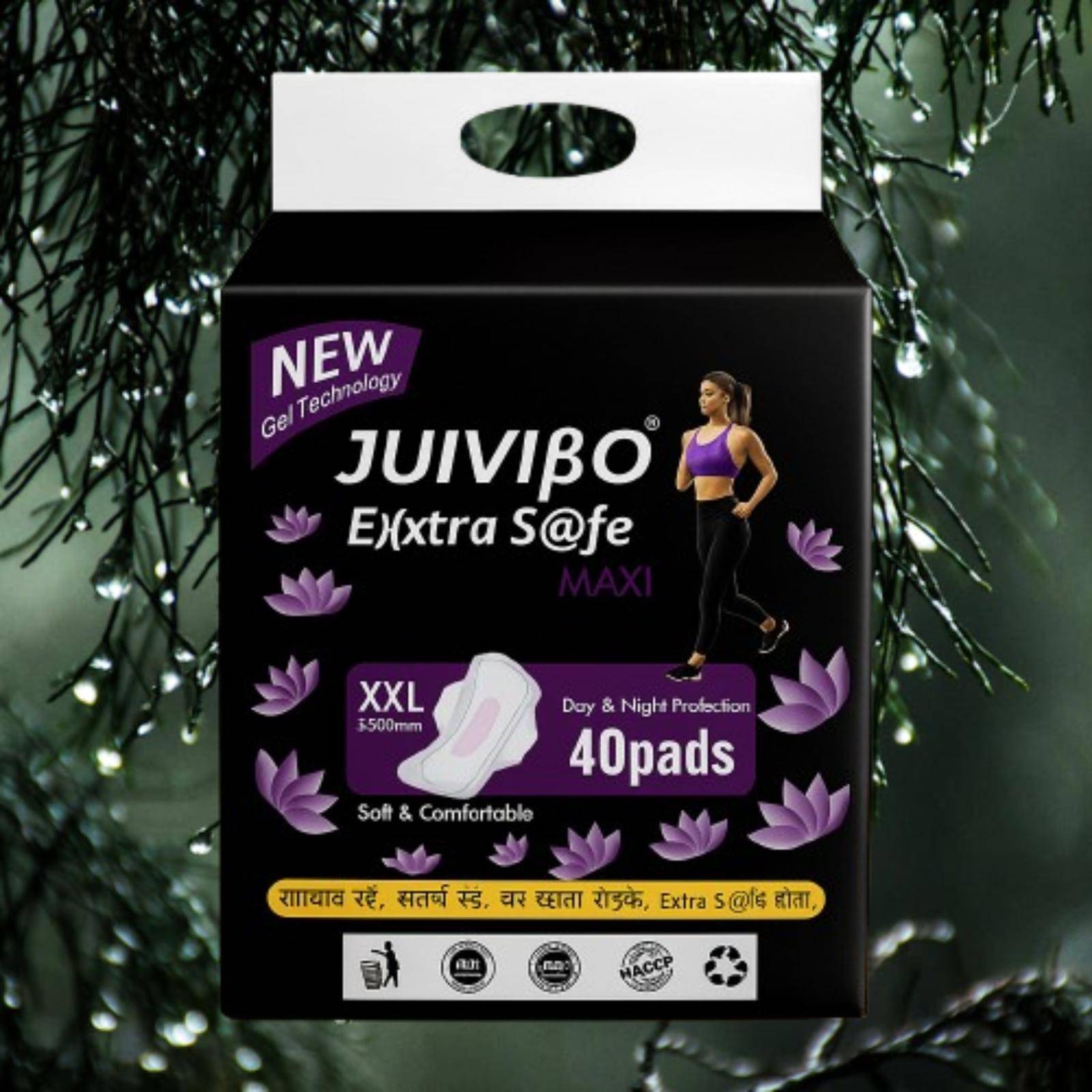     			JUIVIBO Extra Safe Cottony XXL Maxi Regular Sanitary Pad