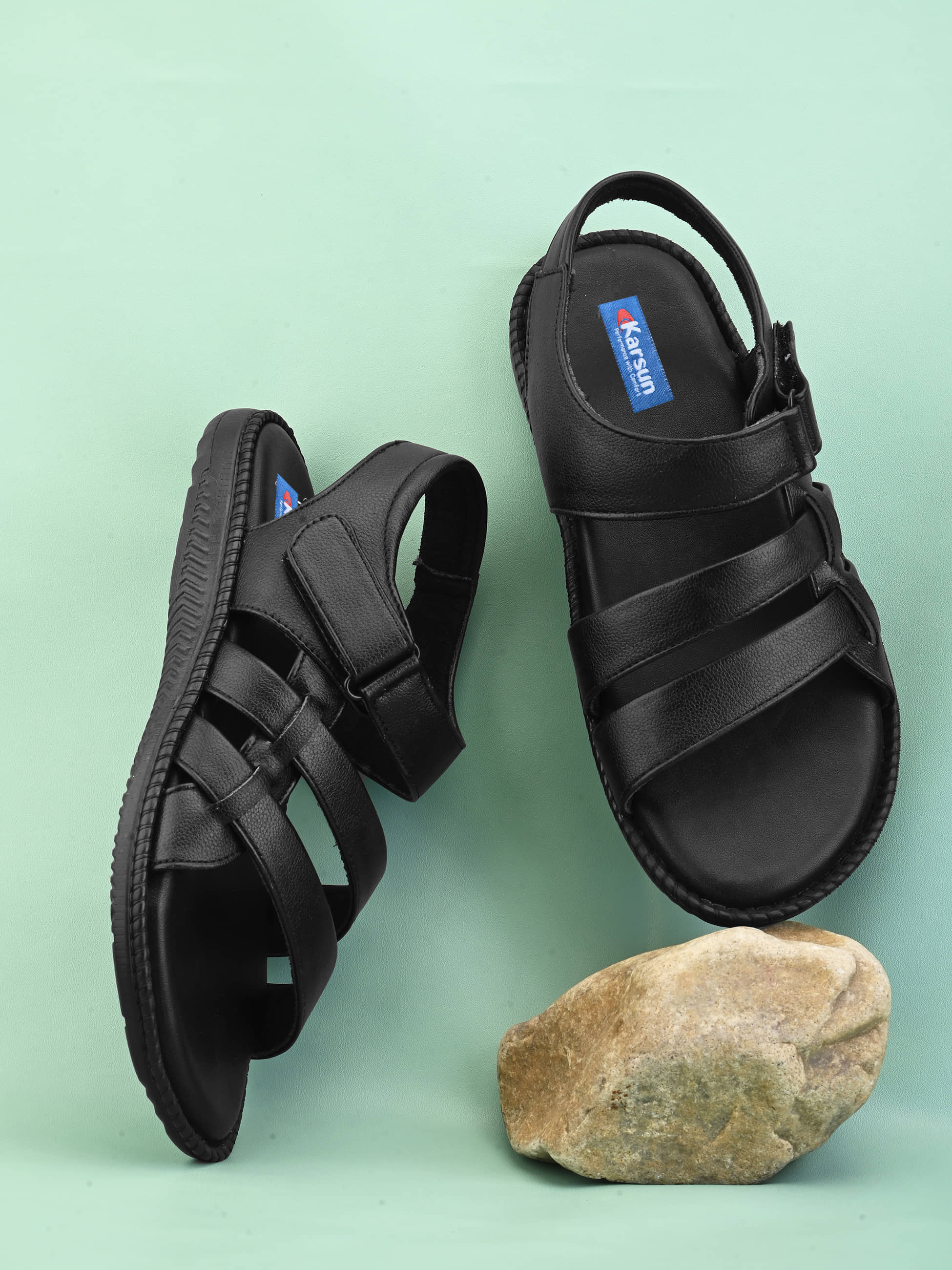 Karsun - Black Men's Sandals