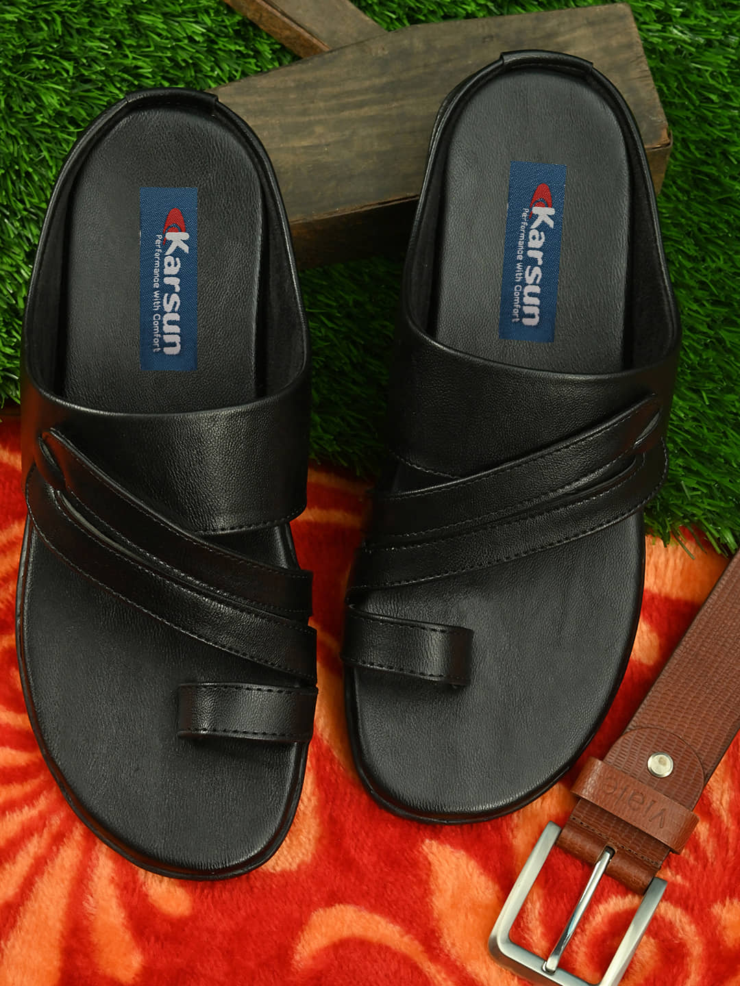 Karsun - Black Men's Sandals