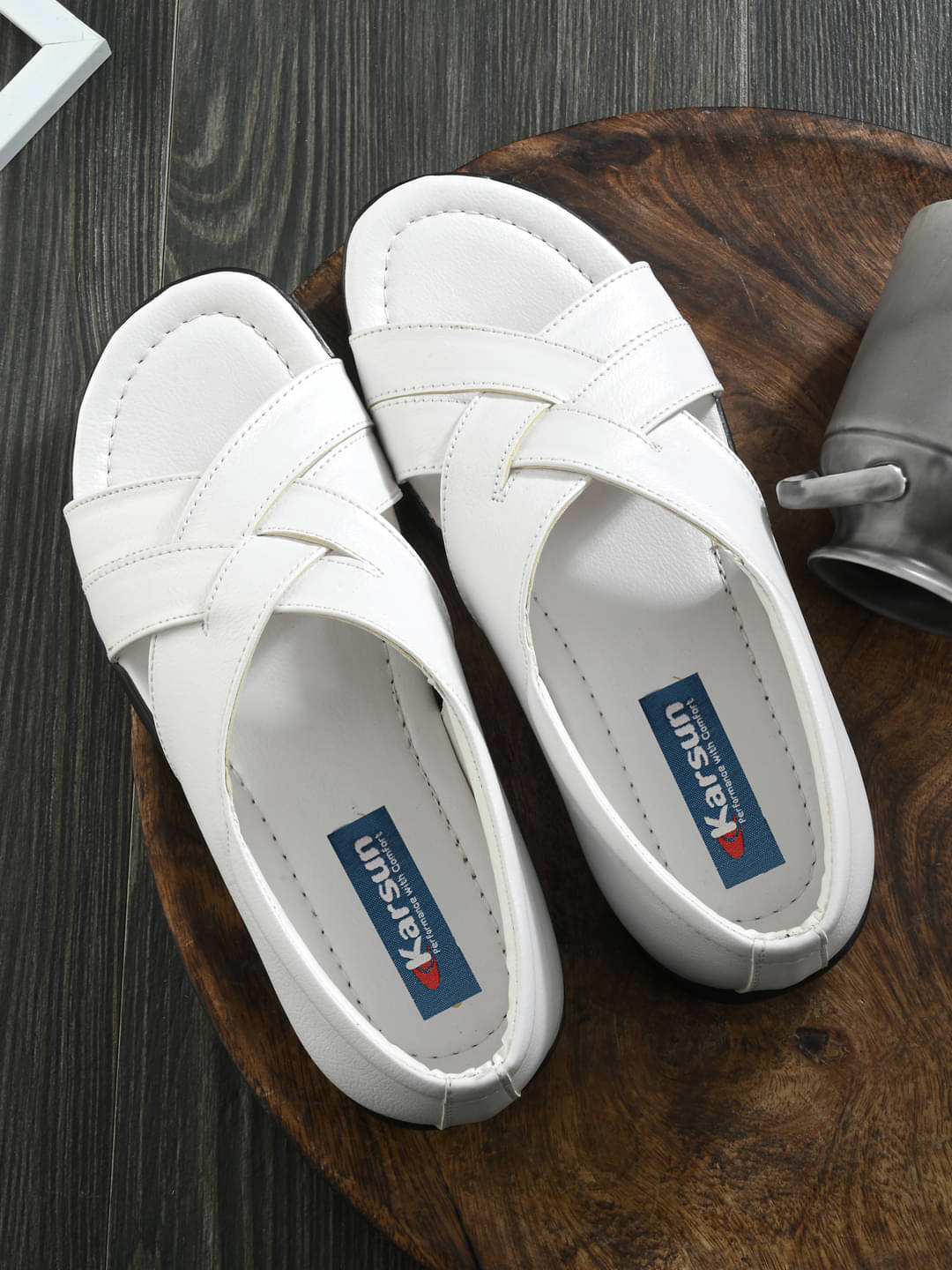 Karsun - White Men's Sandals Karsun - White Men's Sandals