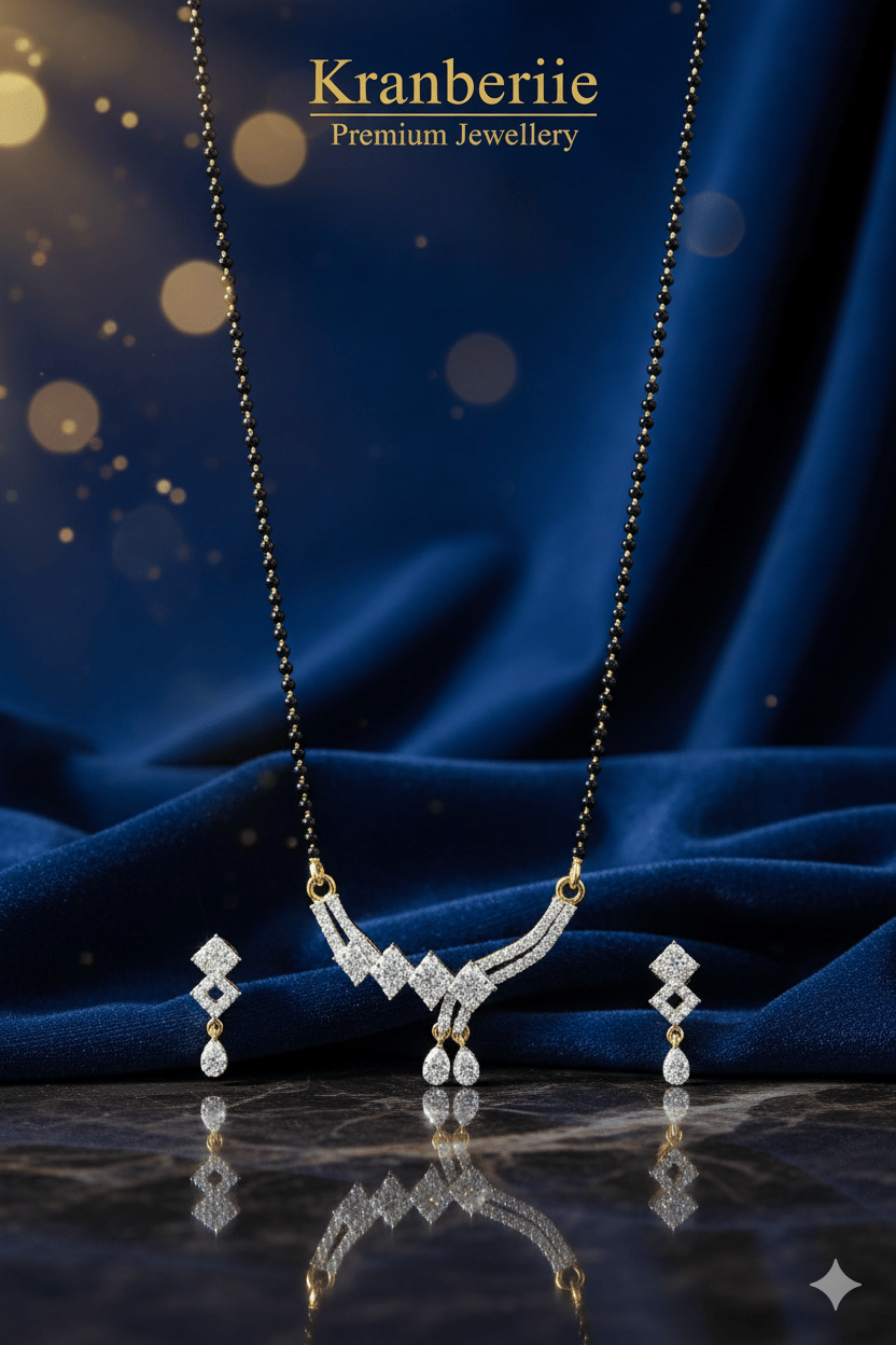 Kranberiie Silver Mangalsutra ( Pack of 1 ) Kranberiie Silver Mangalsutra ( Pack of 1 )
