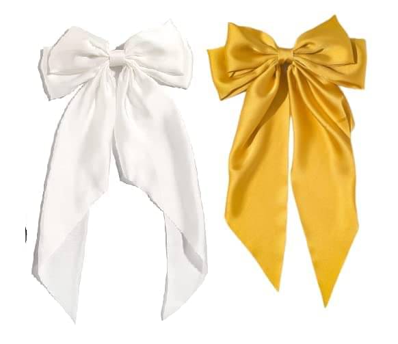     			Kri N Sha White Hair Clip ( Pack of 2 )