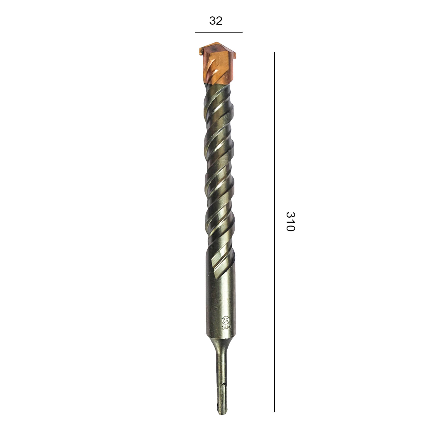     			LXMI Steel (32 x 310mm) Cross Tip Plus Hammer Drill Bit (Silver) - AZSHDB32-31 30W 32mm Corded Drill Machine with Bits