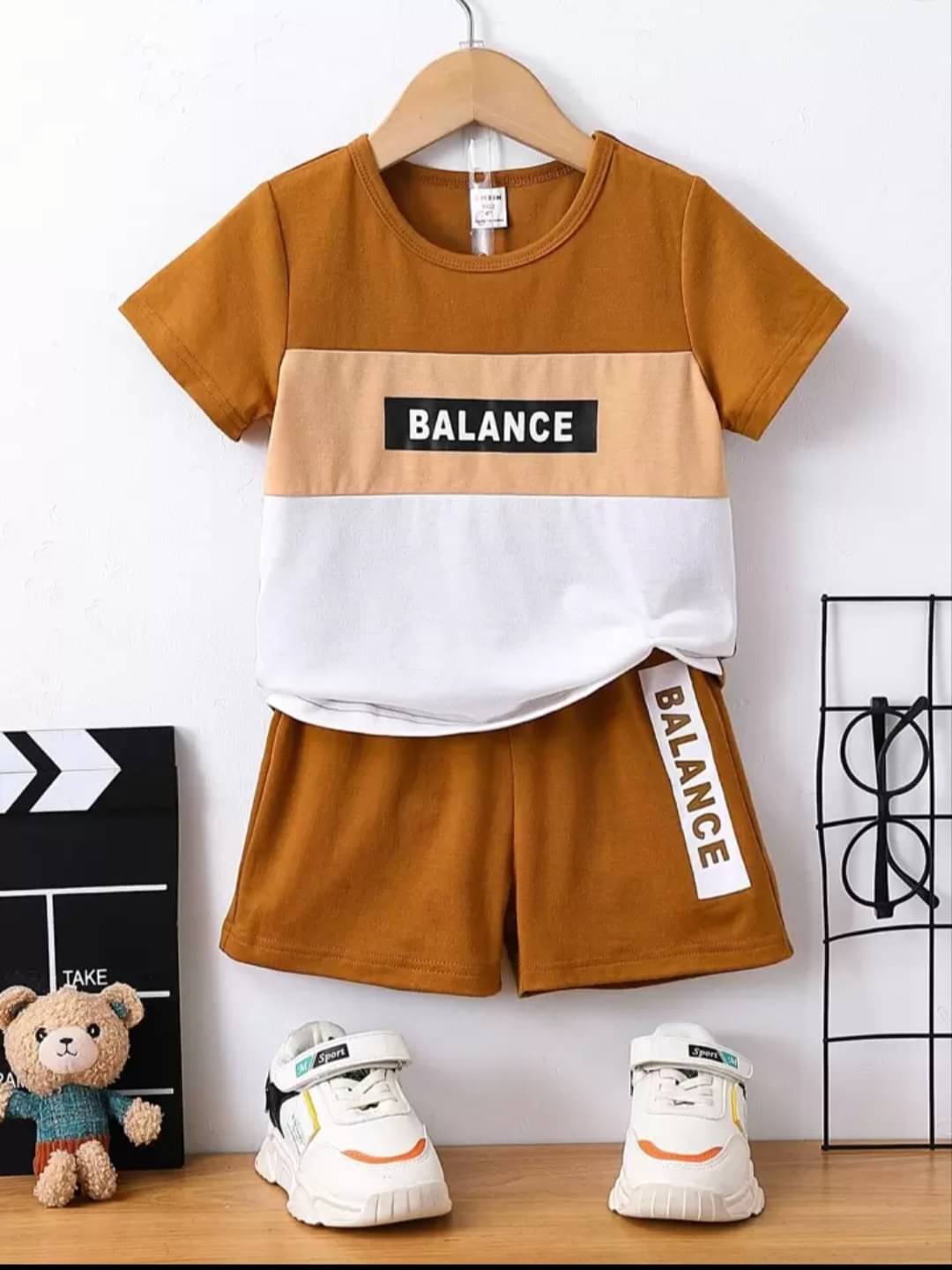 Littlewizard Pack of 1 Unisex Polyester Blend T-Shirt & Shorts Set ( Mustard ) Littlewizard Pack of 1 Unisex Polyester Blend T-Shirt & Shorts Set ( Mustard )