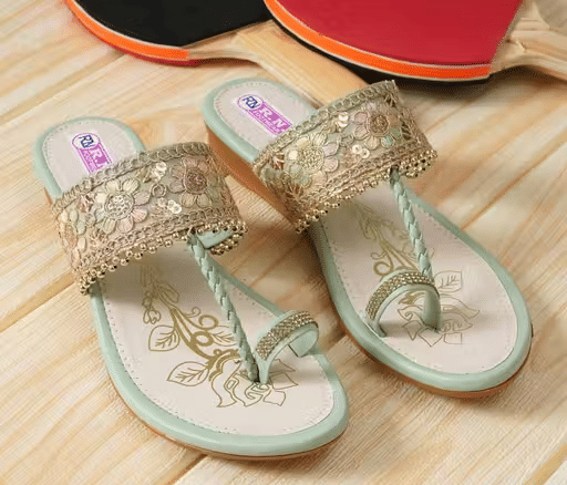     			M/s Ramsar Footwear Blue Women's Flats