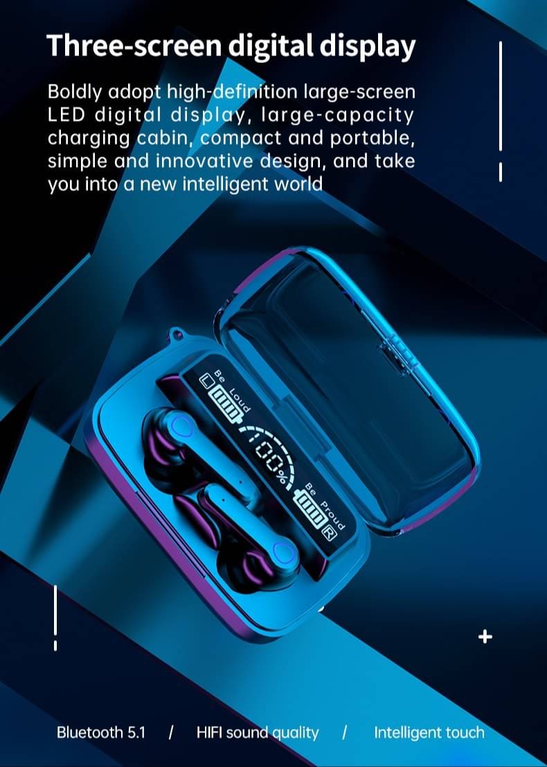     			M19 BLUETOOTH WITH 2200MAH BATTERY CAPACITY UPTO 15 HOURS PLAYTIME