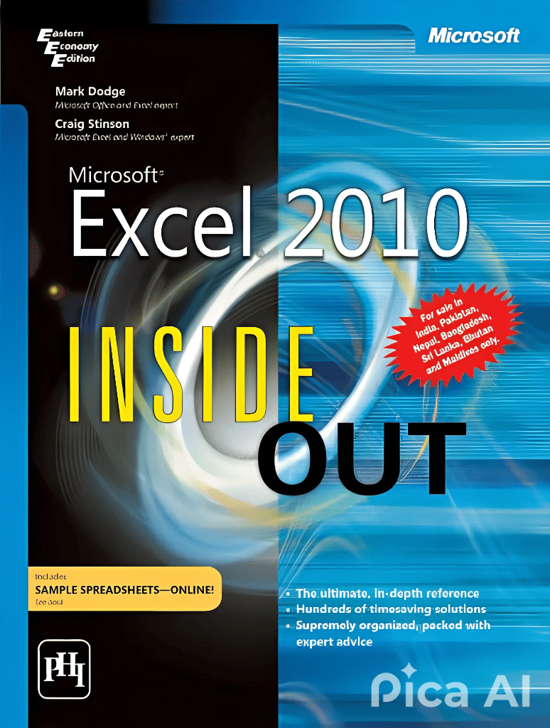     			MS Excel 2010: Inside Out