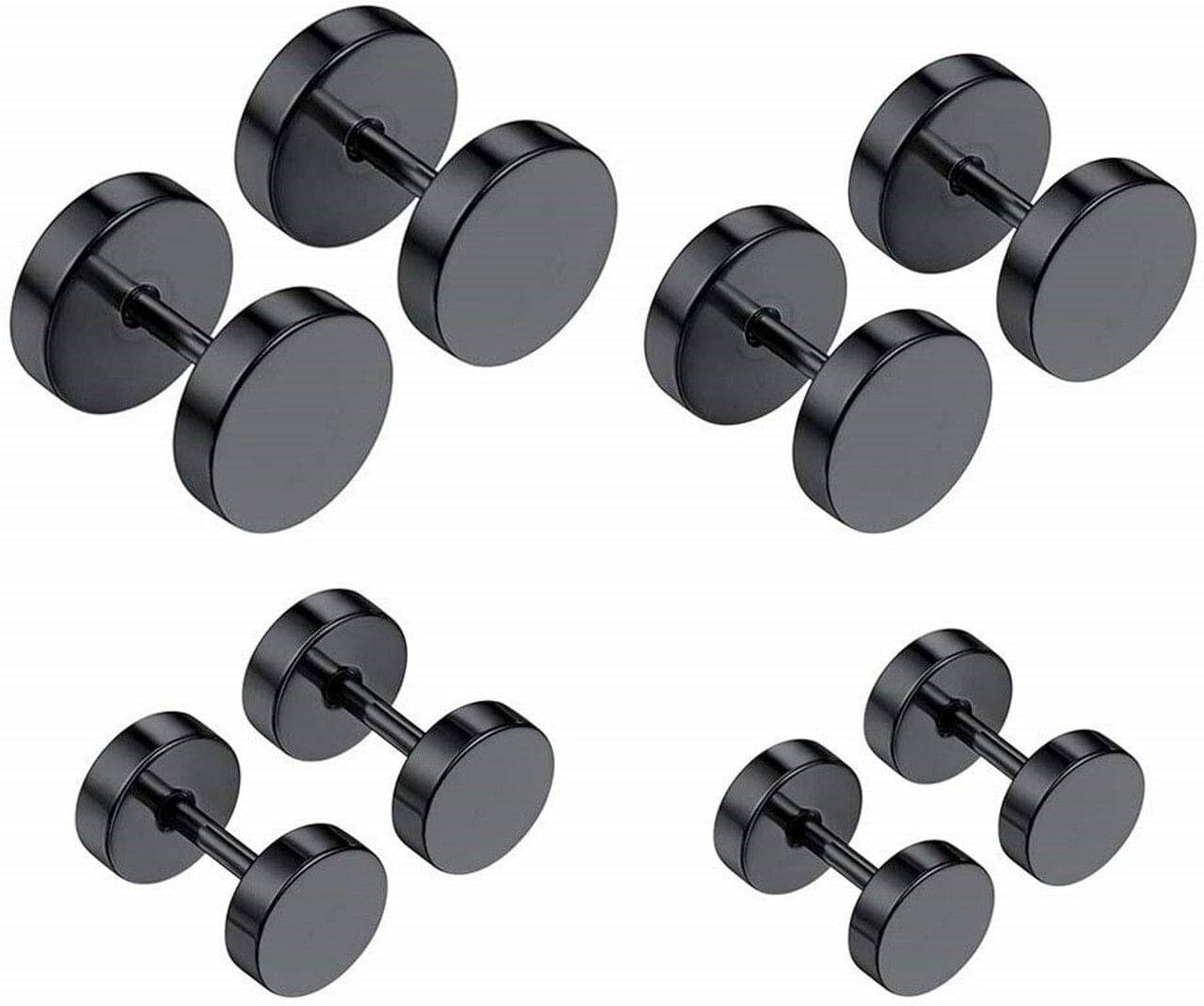     			Mehak Creation Black Clip-Ons Earrings ( Pack of 1 )