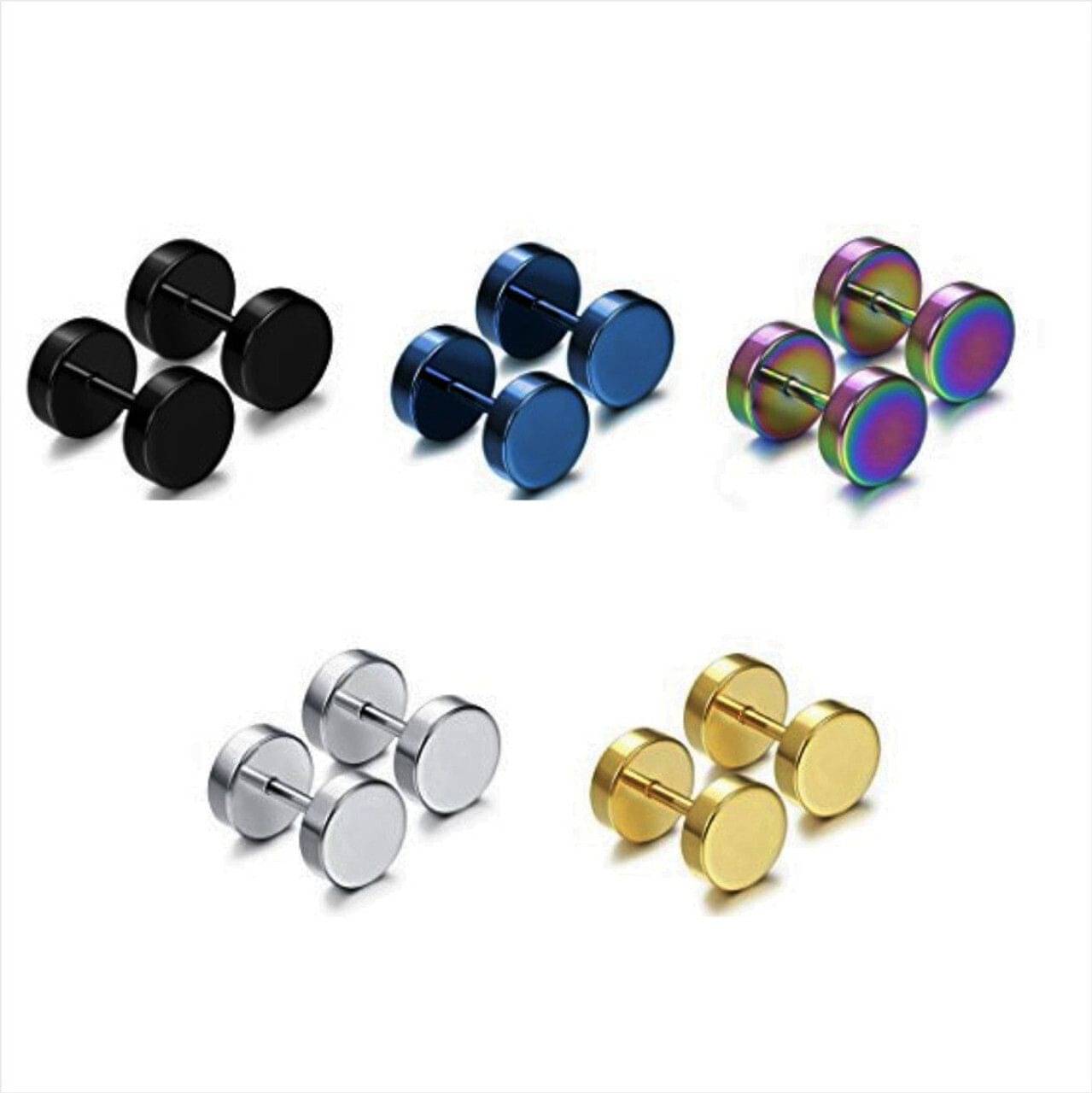     			Mehak Creation Brown Stud Earrings ( Pack of 1 )