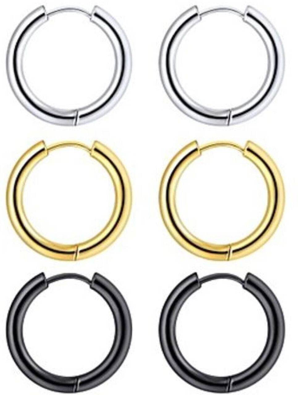     			Mehak Creation Multicolor Hoops Earrings ( Pack of 2 )