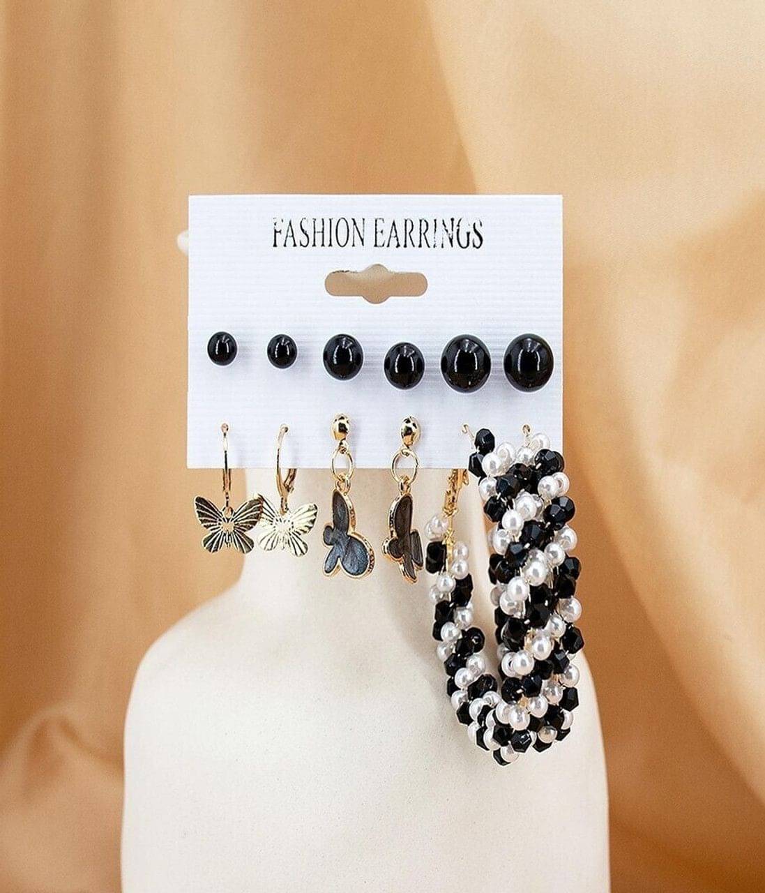     			Mehak Creation Multicolor Hoops Earrings ( Pack of 1 )