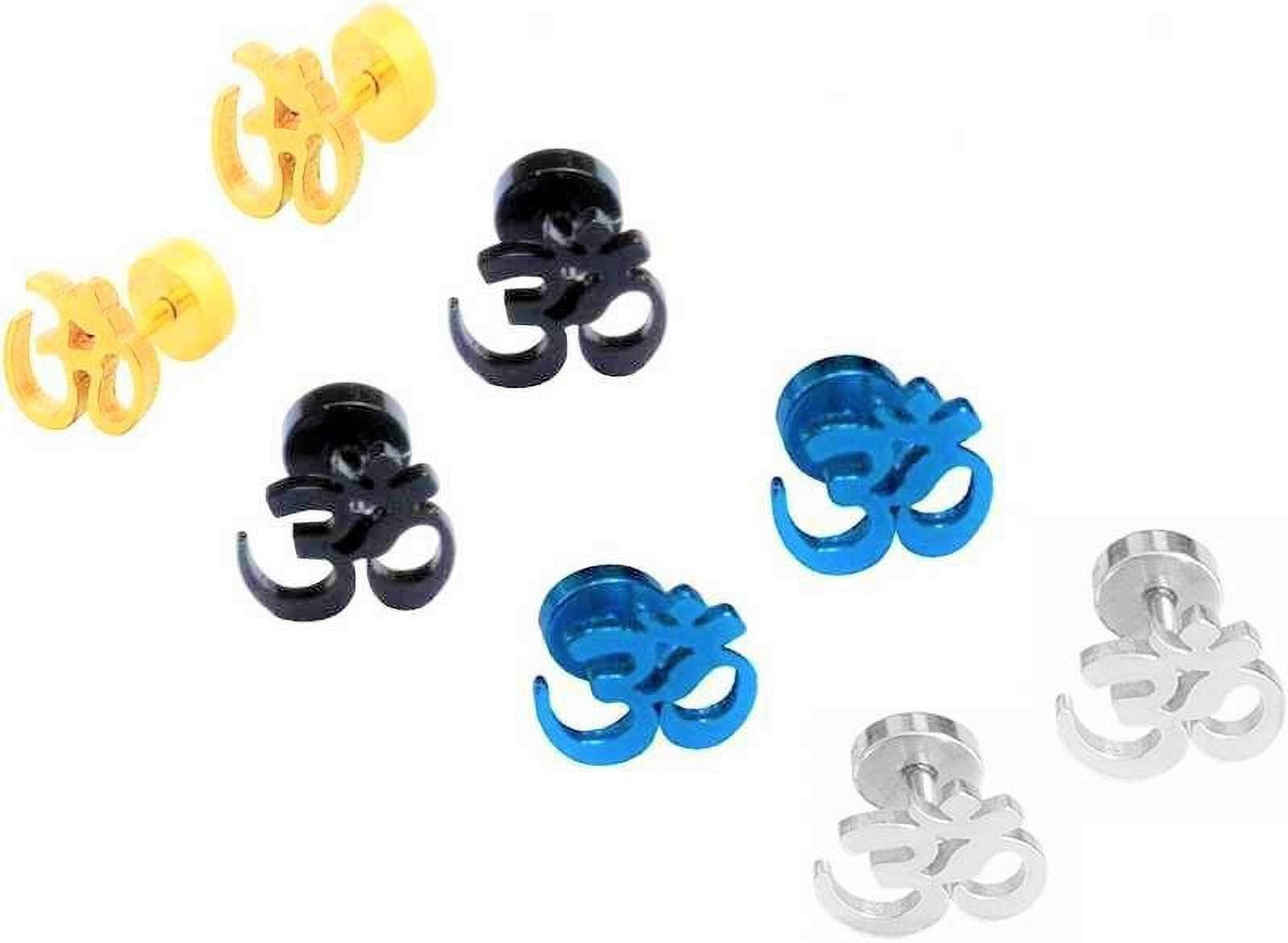     			Mehak Creation Multicolor Stud Earrings ( Pack of 8 )