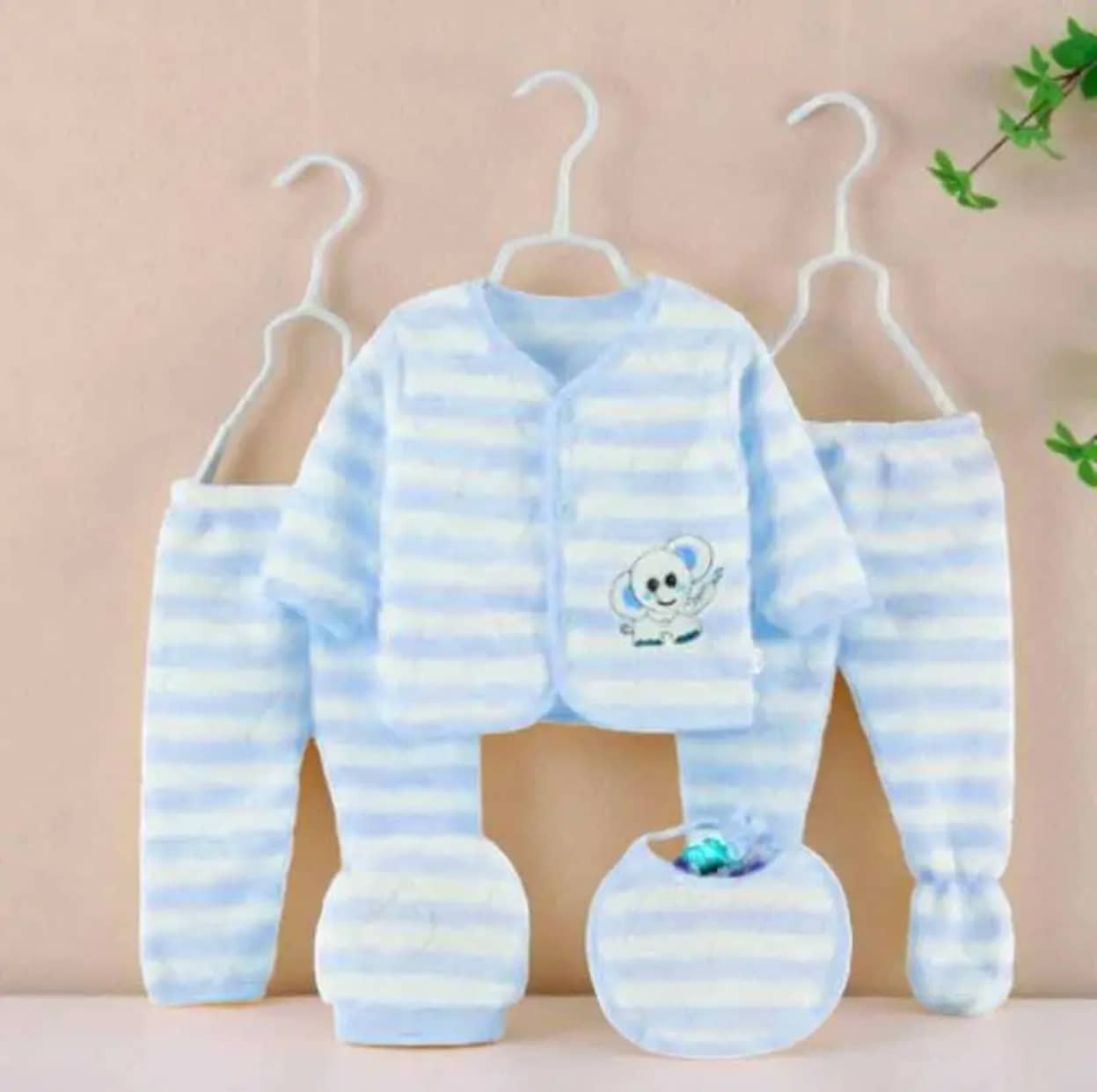 Nios Fashion Pack of 1 Unisex for Baby Woollen Sweatshirt & Jogger Set ( Green )