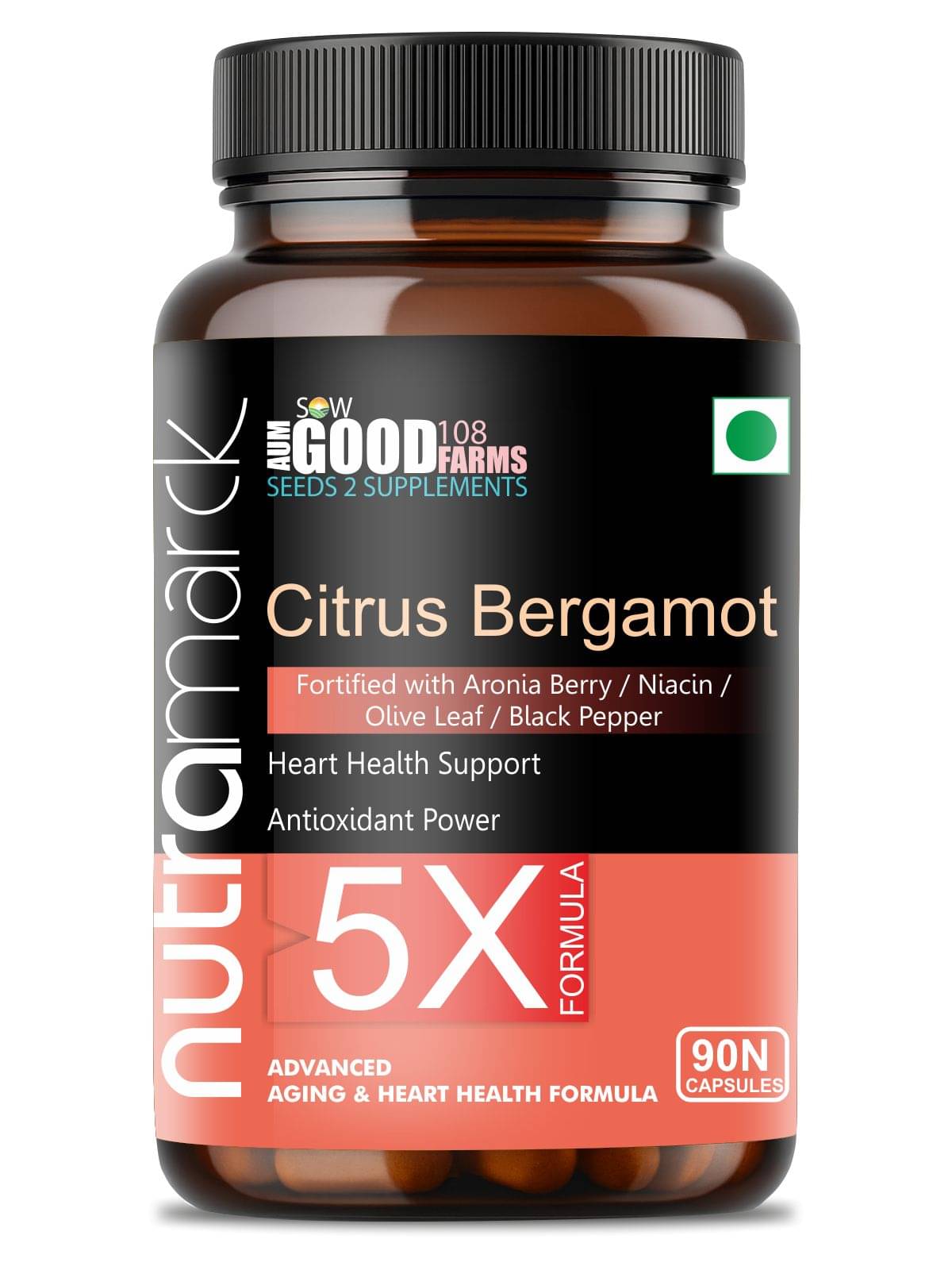 NutraMarck Citrus Bergamot 5X Capsules Antioxidant 90 no.s Capsule NutraMarck Citrus Bergamot 5X Capsules Antioxidant 90 no.s Capsule