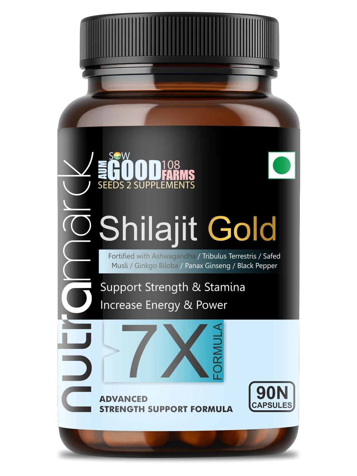     			NutraMarck Shilajit Gold 7X Capsule For Energy 90 no.s Capsule