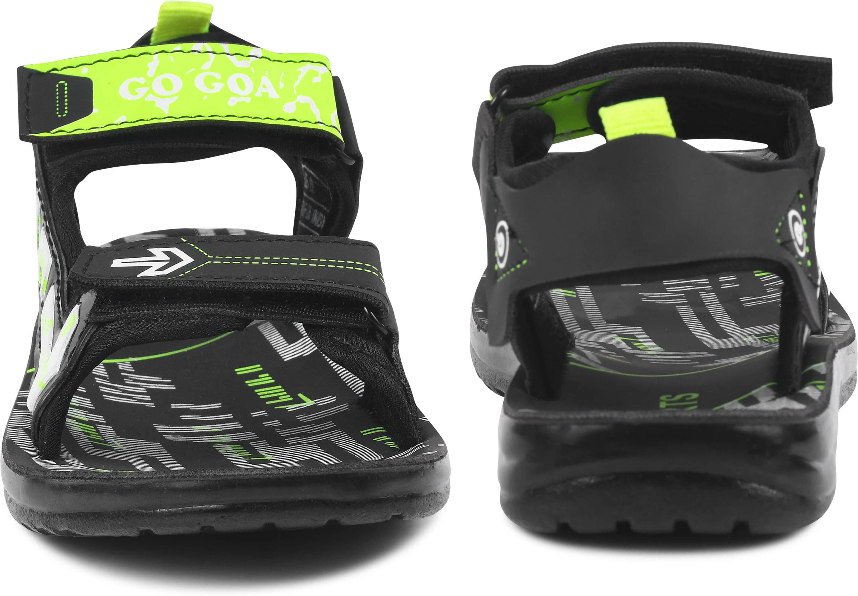     			Pu-Pine Boys Velcro Sports Sandals (Black , 4 - 4.5 Years)