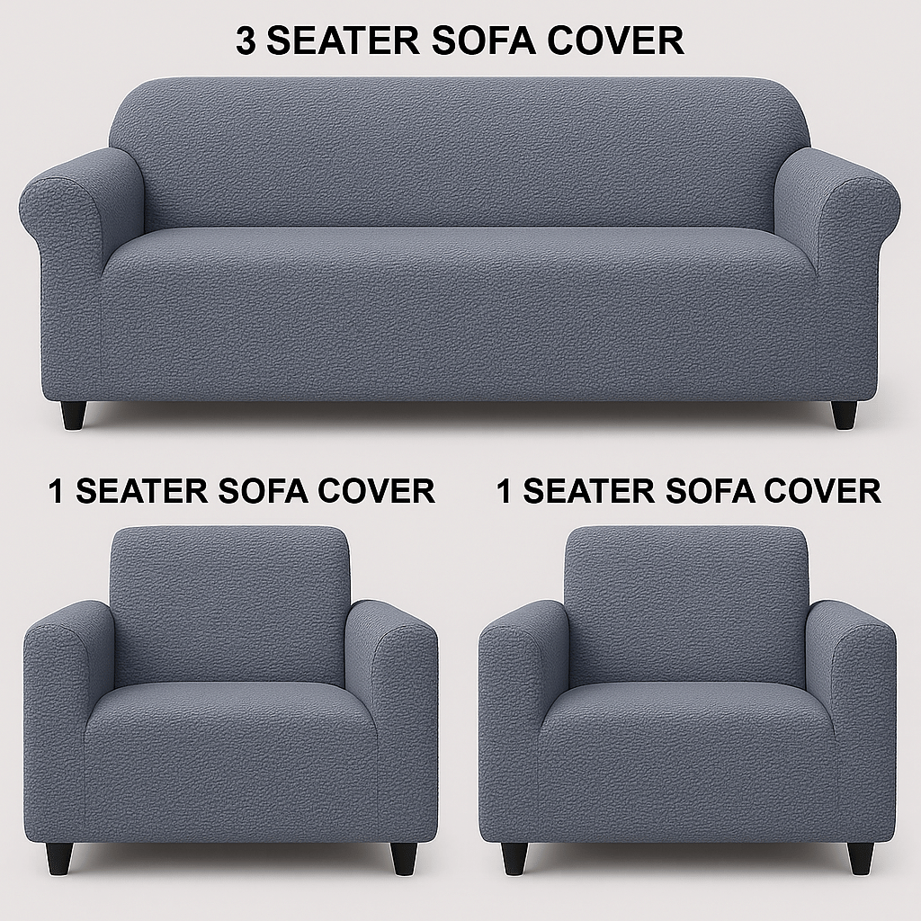     			Quirky Home 5 Seater Velvet Sofa Cover ( Pack of 1 )