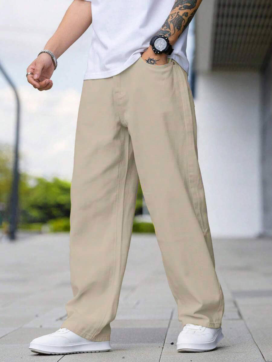 RAGZO Solid Men's Jeans - Beige ( Pack of 1 ) - Jeans | Buy online on ZillyBuy