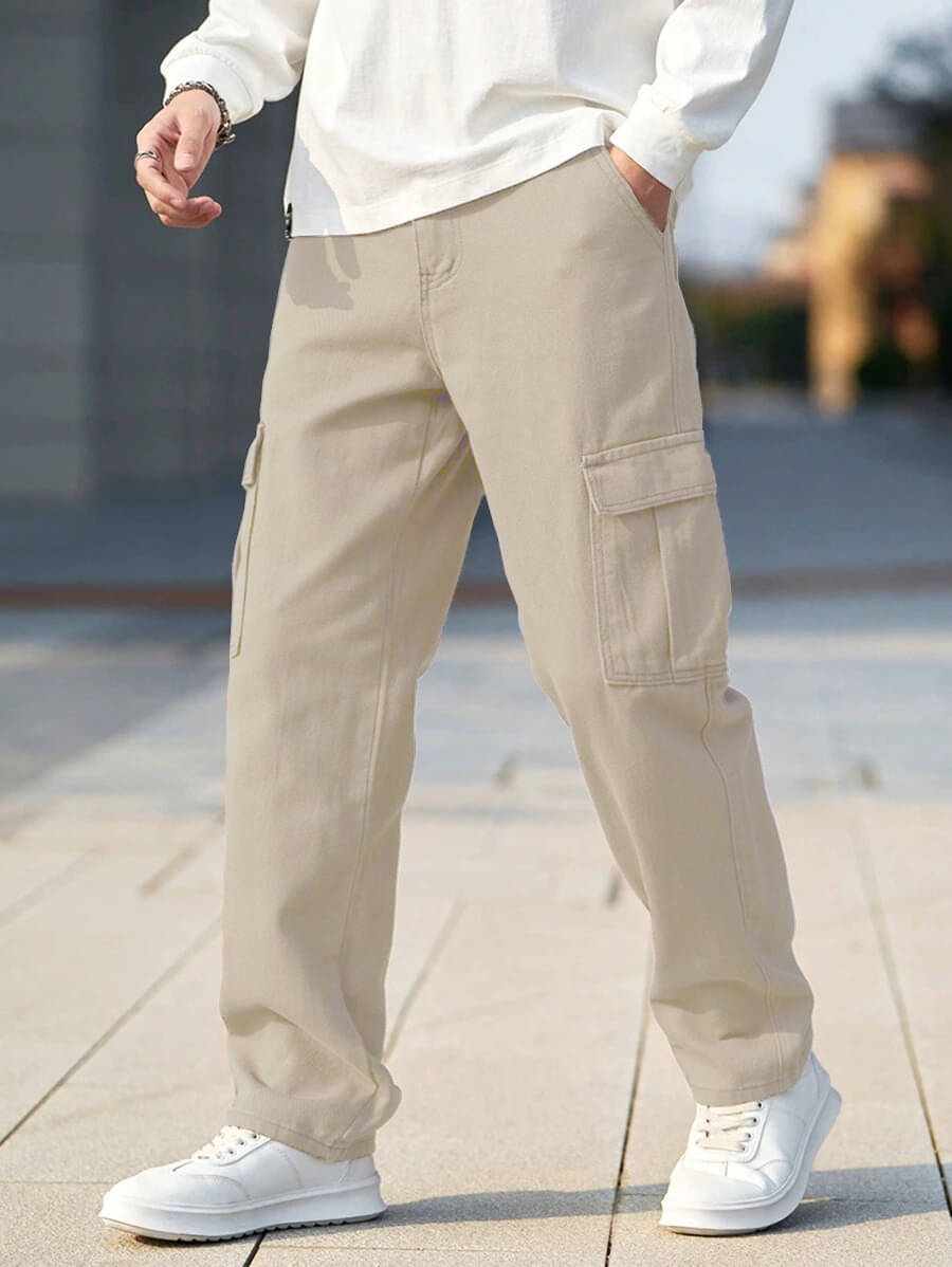 RAGZO Relaxed Basic Men's Jeans - Beige ( Pack of 1 ) RAGZO Relaxed Basic Men's Jeans - Beige ( Pack of 1 )