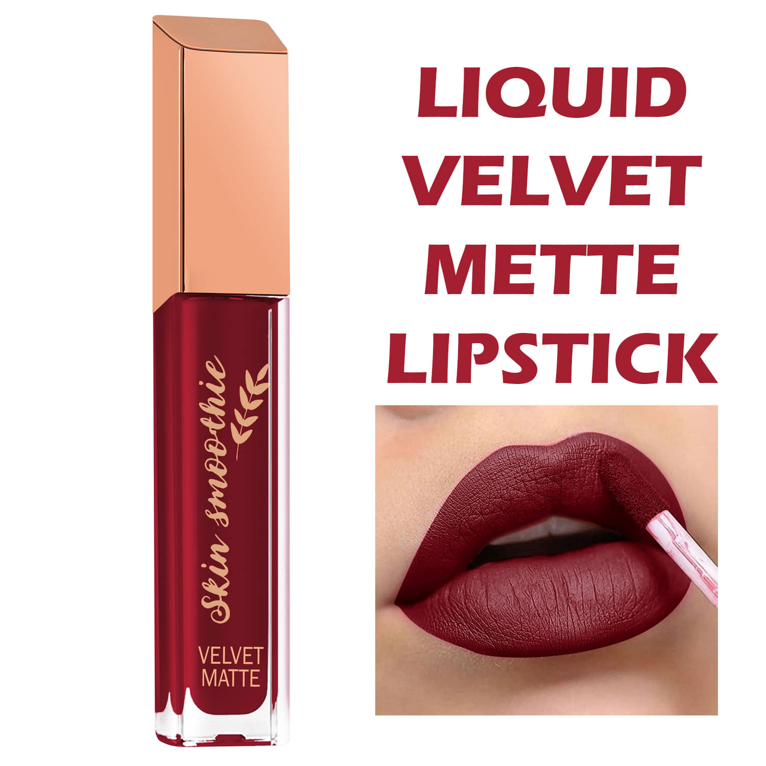     			SKIN SMOOTHIE Pink Matte Transferproof Liquid Lipstick ( Pack of 1 )