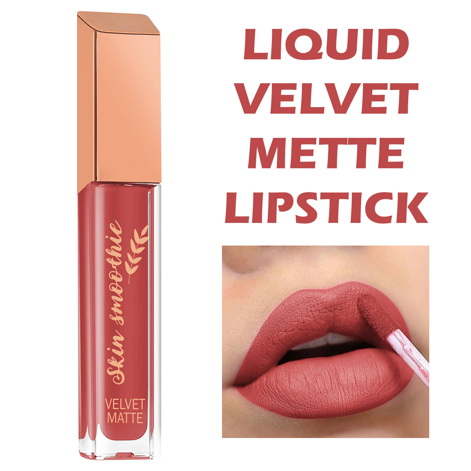     			SKIN SMOOTHIE Pink Matte Transferproof Liquid Lipstick ( Pack of 1 )