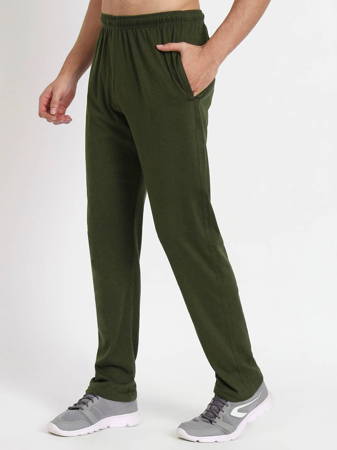 STYLE ACCORD Olive Green Cotton Blend Men's Trackpants ( Pack of 1 ) STYLE ACCORD Olive Green Cotton Blend Men's Trackpants ( Pack of 1 )