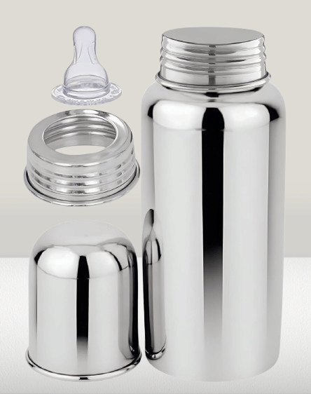     			Solida 240 Silver Feeding Bottle ( Pack of 1 )