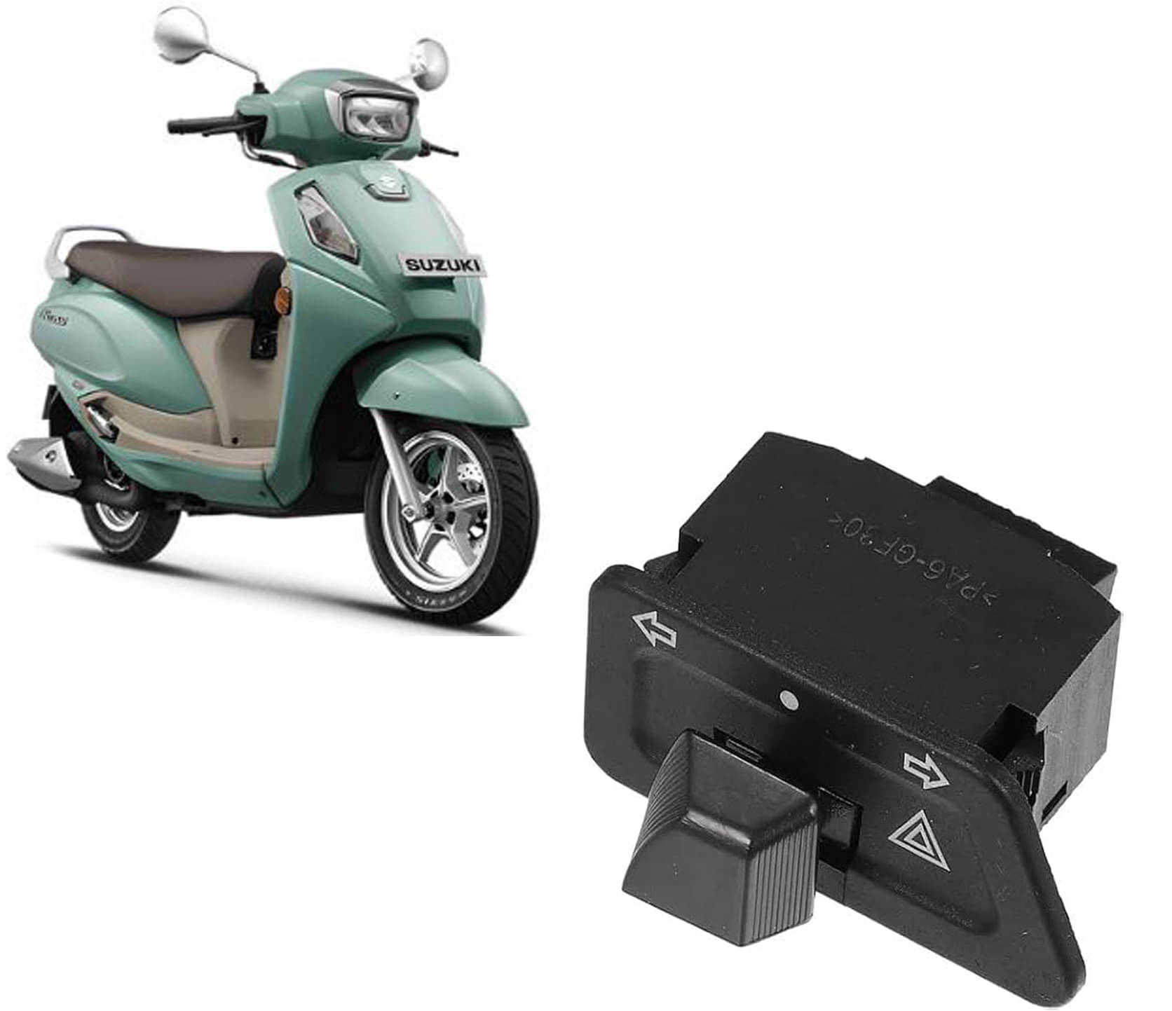 TA Indicator With Parking Hazard Switch Compatible for Activa All models (Pack Of 1) Nad Universal For Two Wheeler TA Indicator With Parking Hazard Switch Compatible for Activa All models (Pack Of 1) Nad Universal For Two Wheeler