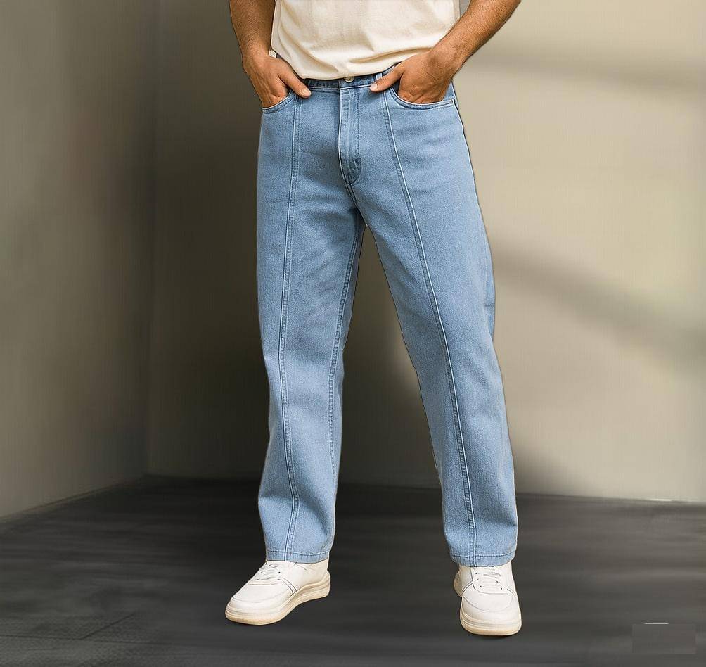 TIDDA Clean Look Men's Jeans - Light Blue ( Pack of 1 )     			TIDDA Clean Look Men's Jeans - Light Blue ( Pack of 1 )