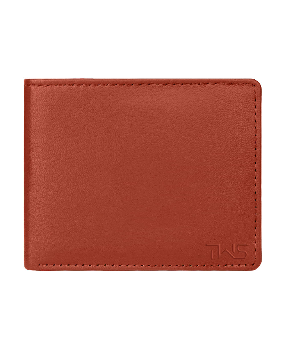     			The Wallet Store Faux Leather Solid Men's Two Fold Wallet With 6 Slots For Card ( Tan , Pack of 1 )