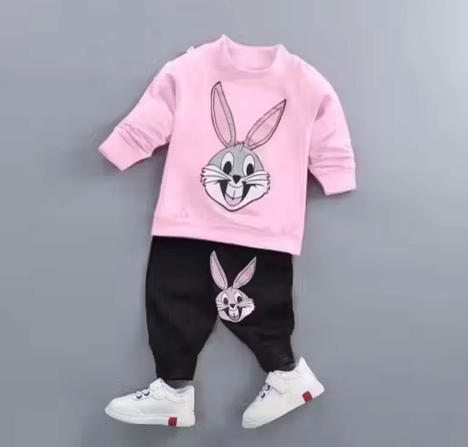     			WARSI BROTHER''S Pack of 1 Baby Boys Cotton T-Shirt & Trackpants Set ( Pink )
