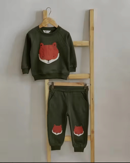     			WARSI BROTHER''S Pack of 1 Baby Boys Cotton T-Shirt & Trackpants Set ( Green )