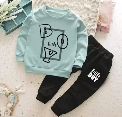     			WARSI BROTHER''S Pack of 1 Baby Boys Cotton Blend T-Shirt & Trackpants Set ( Mint Green )
