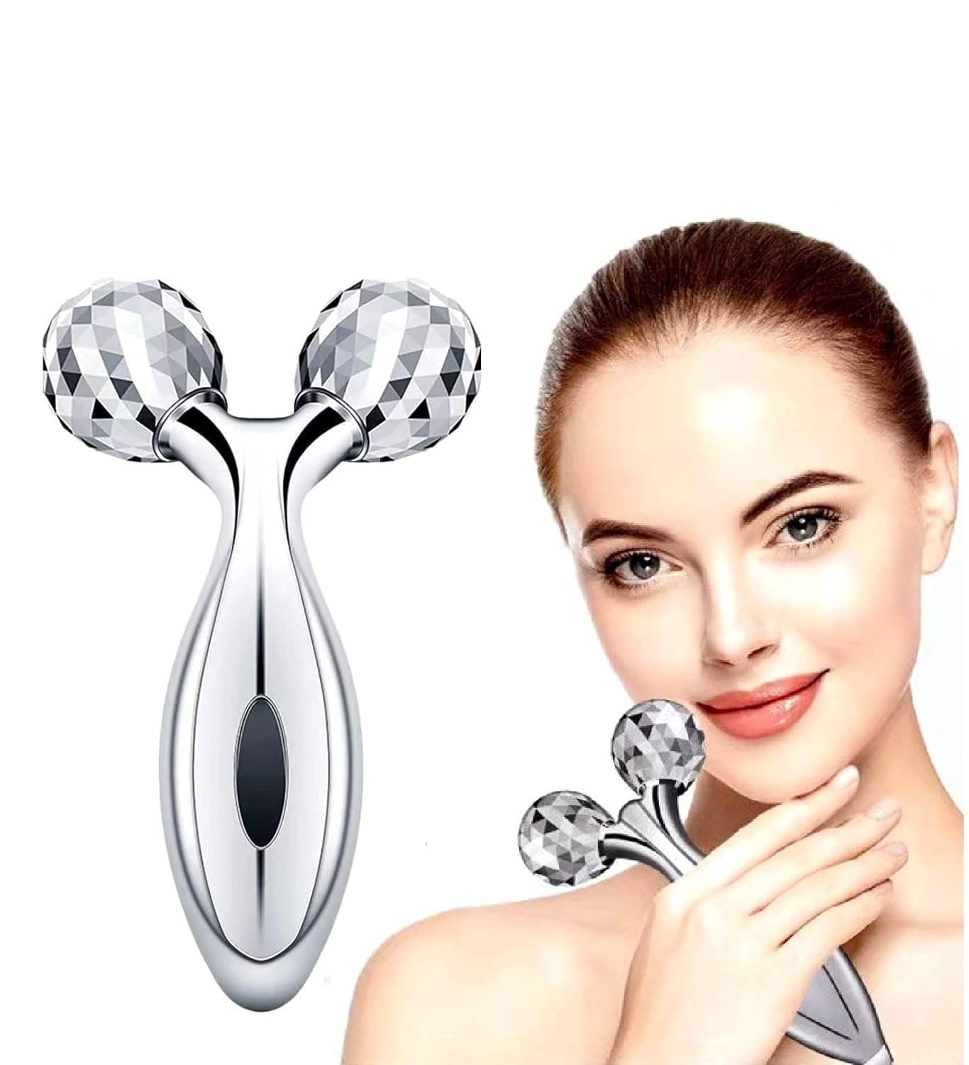 WHIMSICAL WONDERS 1 Pc 3D Manual Face Massager For Women | Facial Massager & Face Roller For Glowing Skin | Self Care Product | Body Massage Tool WHIMSICAL WONDERS 1 Pc 3D Manual Face Massager For Women | Facial Massager & Face Roller For Glowing Skin | Self Care Product | Body Massage Tool