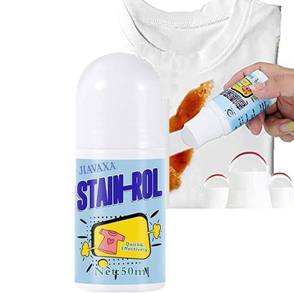    			WHIMSICAL WONDERS INC 1 Pc Stain Remover For Clothes Roller-Ball Cleaner White Cotton Clothes Stain Remover Roll Bead Design Instant Stain Remover For Cotton,Linen,Polyester,Blended Fabric,Denim,Down Jacket Etc.