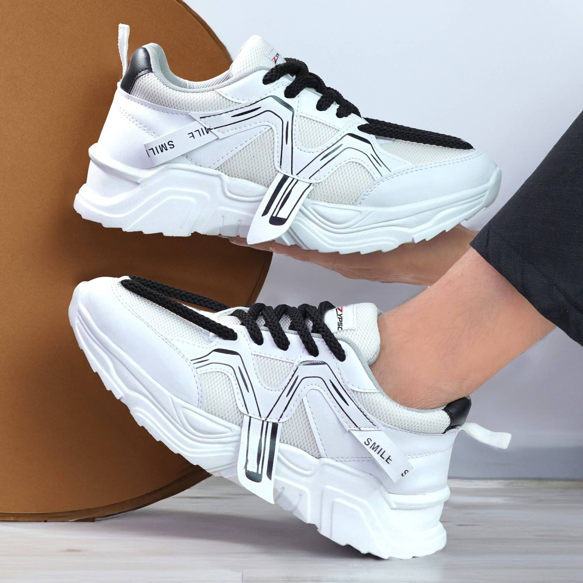 ZYPSO Zypso Men’s White Sneakers White Men's Slip-on Shoes ZYPSO Zypso Men’s White Sneakers White Men's Slip-on Shoes