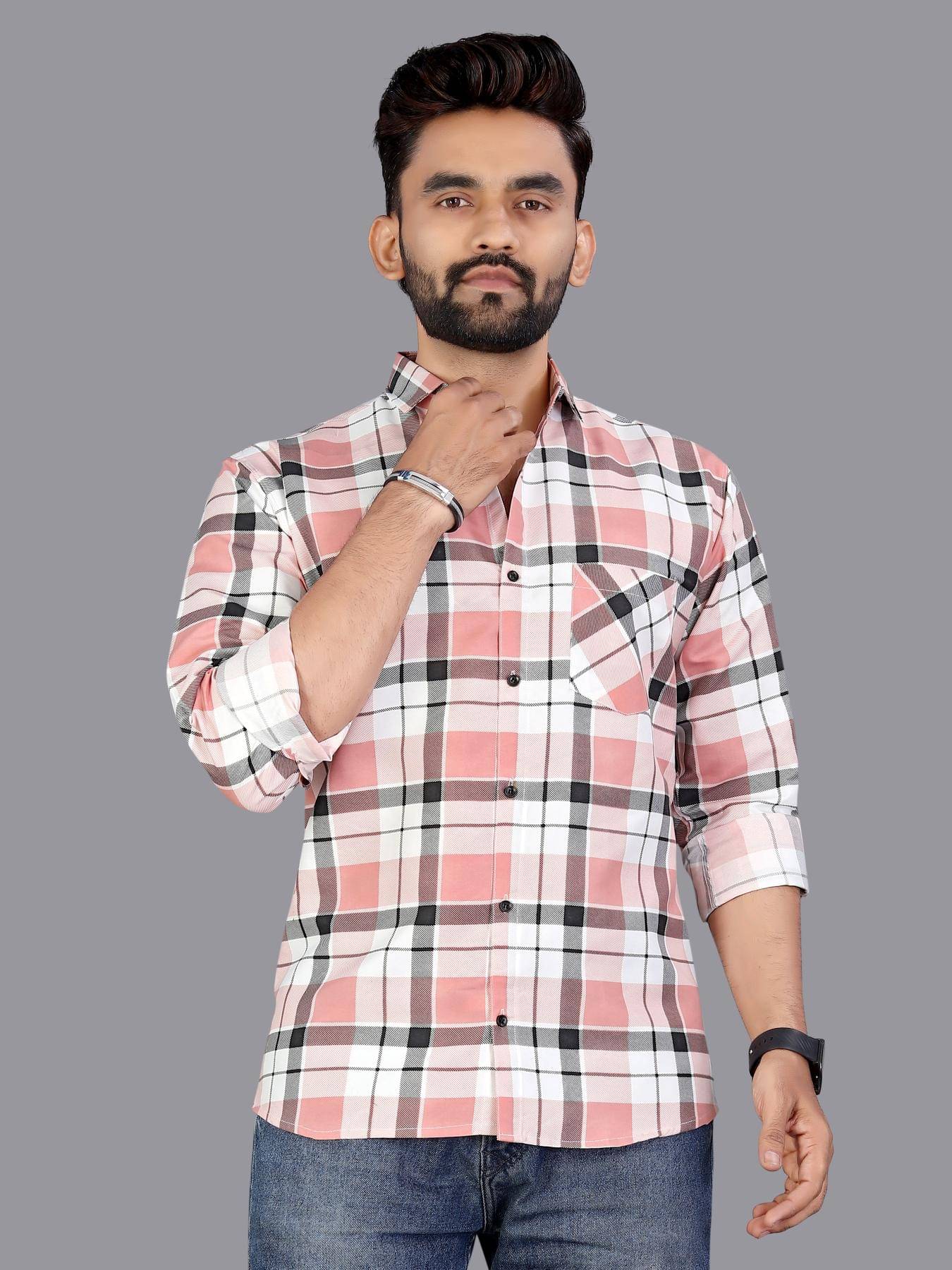 allan peter 100% Cotton Regular Fit Checks Full Sleeves Men's Casual Shirt - Multicolor 4 ( Pack of 1 ) allan peter 100% Cotton Regular Fit Checks Full Sleeves Men's Casual Shirt - Multicolor 4 ( Pack of 1 )
