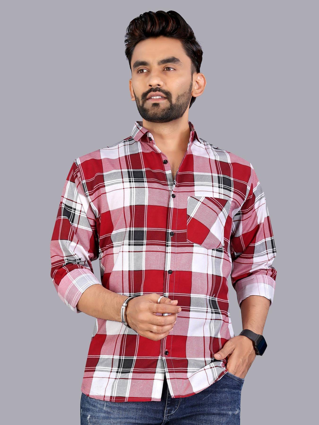 allan peter 100% Cotton Regular Fit Checks Full Sleeves Men's Casual Shirt - Multicolor 8 ( Pack of 1 )     			allan peter 100% Cotton Regular Fit Checks Full Sleeves Men's Casual Shirt - Multicolor 8 ( Pack of 1 )