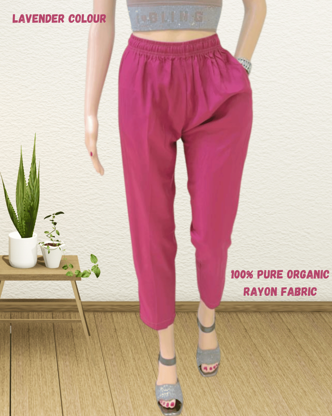     			clov Pack of 1 Rayon Women Salwar ( Magenta )