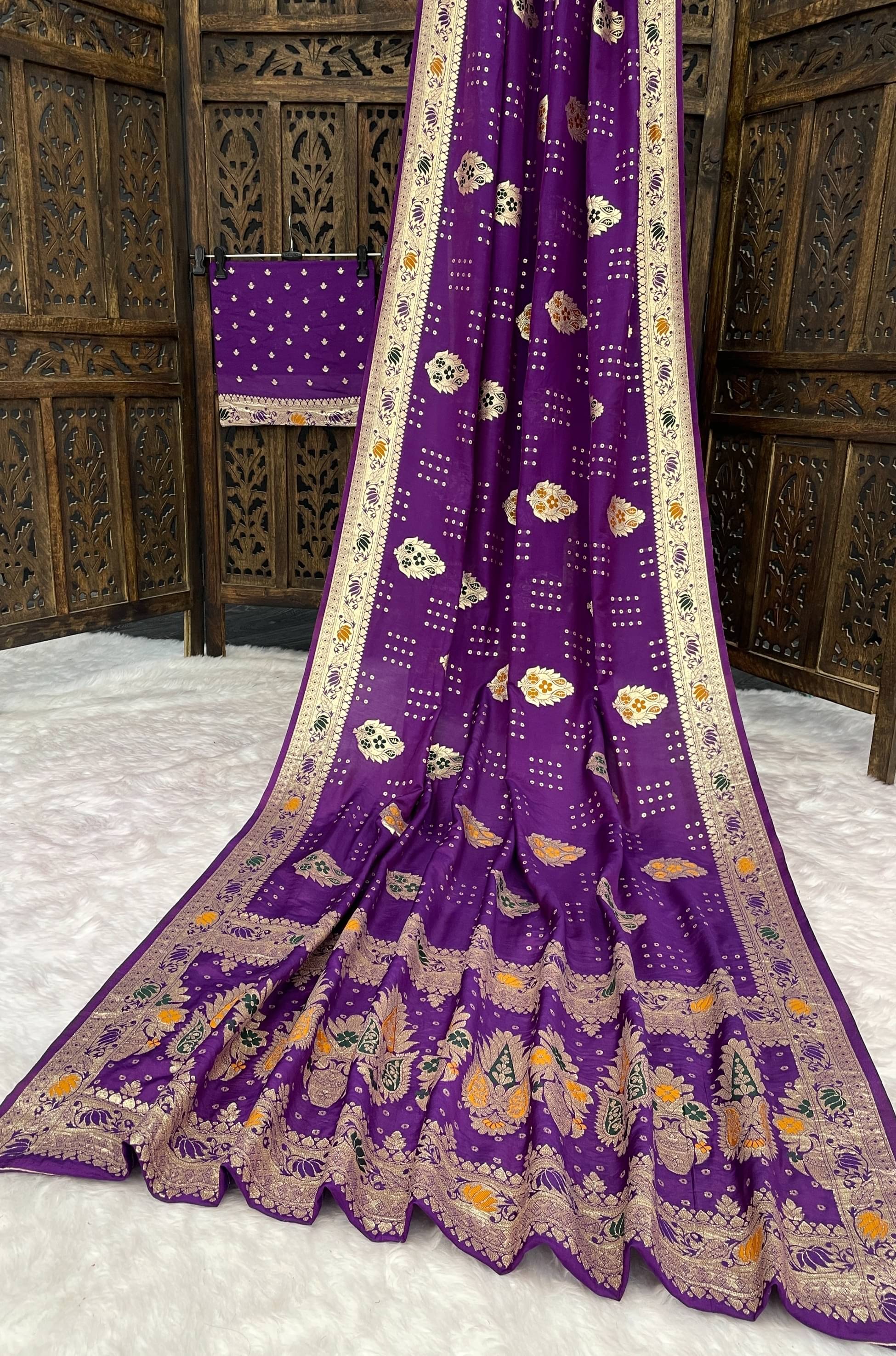 fab woven Art Silk Woven Design Kanjeevaram Sarees With Unstitched Blouse Piece ( Purple ) fab woven Art Silk Woven Design Kanjeevaram Sarees With Unstitched Blouse Piece ( Purple )