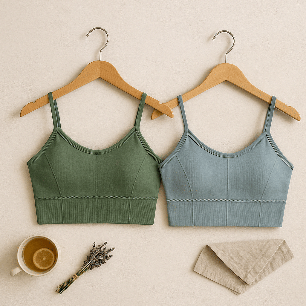     			mihar closet Pack of 2 Cotton Blend Lightly Padded Bralette Bra For Women ( Multicolor 1 )
