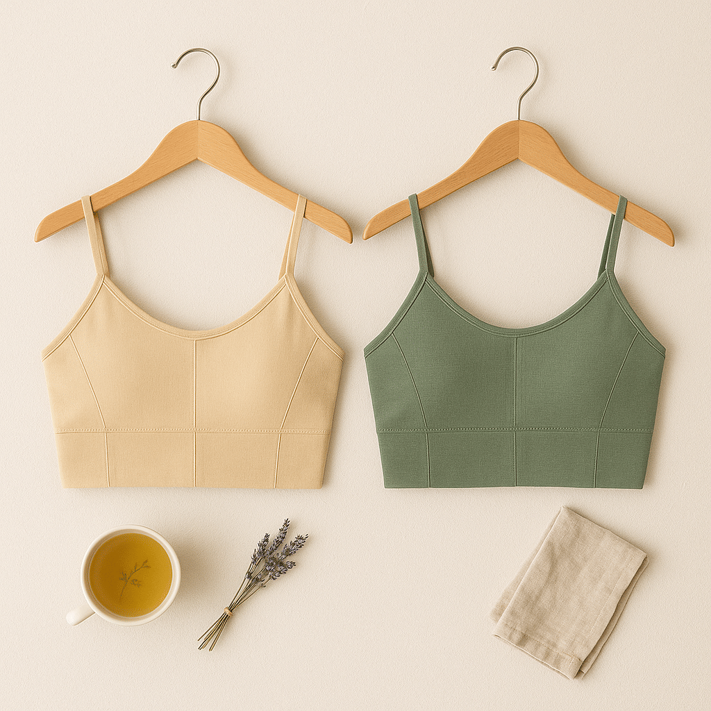     			mihar closet Pack of 2 Cotton Blend Lightly Padded Bralette Bra For Women ( Multicolor 1 )