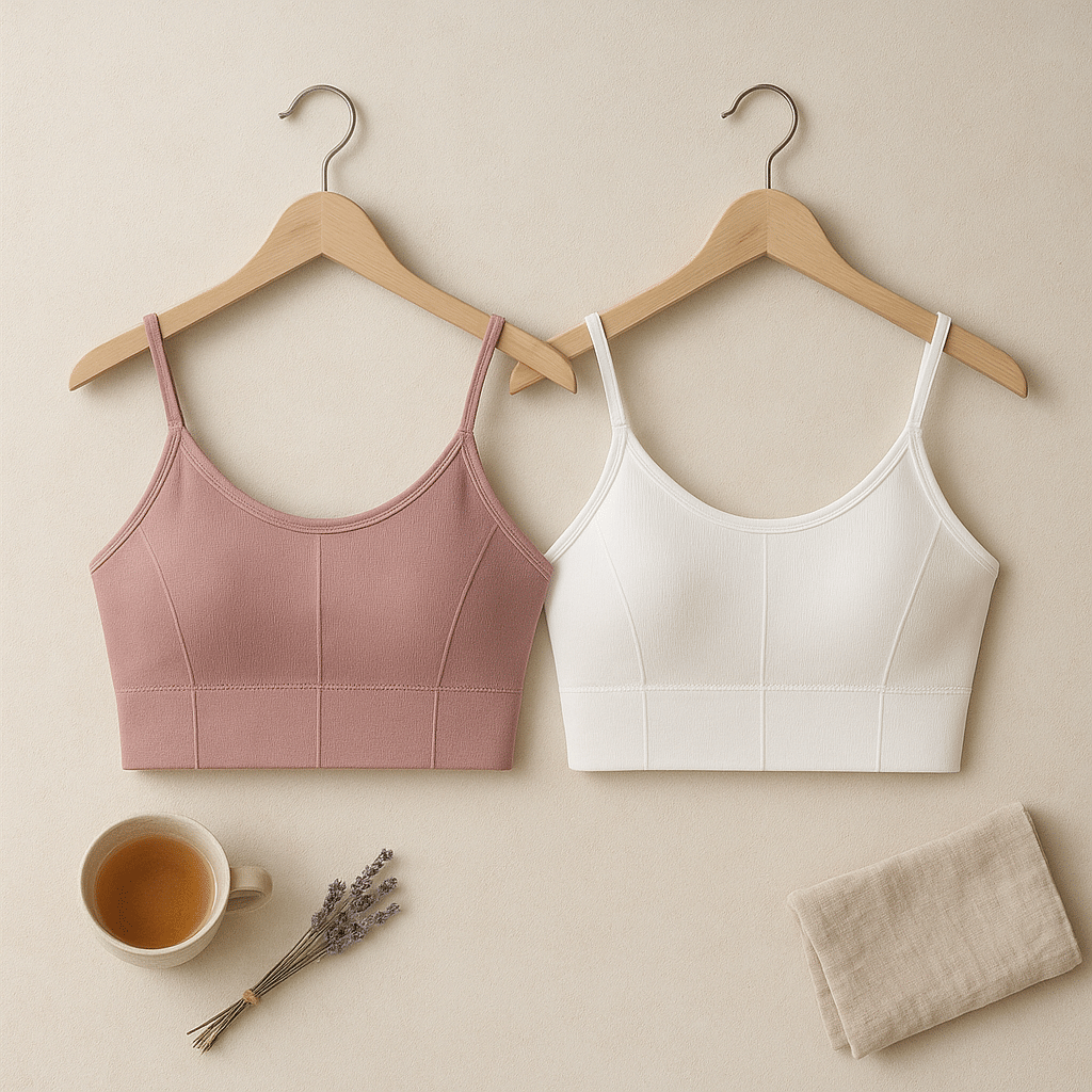     			mihar closet Pack of 2 Cotton Blend Lightly Padded Bralette Bra For Women ( Multicolor 1 )