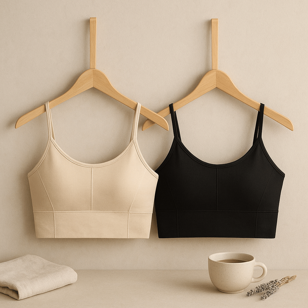 mihar closet Pack of 2 Cotton Blend Lightly Padded Bralette Bra For Women ( Multicolor 1 ) mihar closet Pack of 2 Cotton Blend Lightly Padded Bralette Bra For Women ( Multicolor 1 )