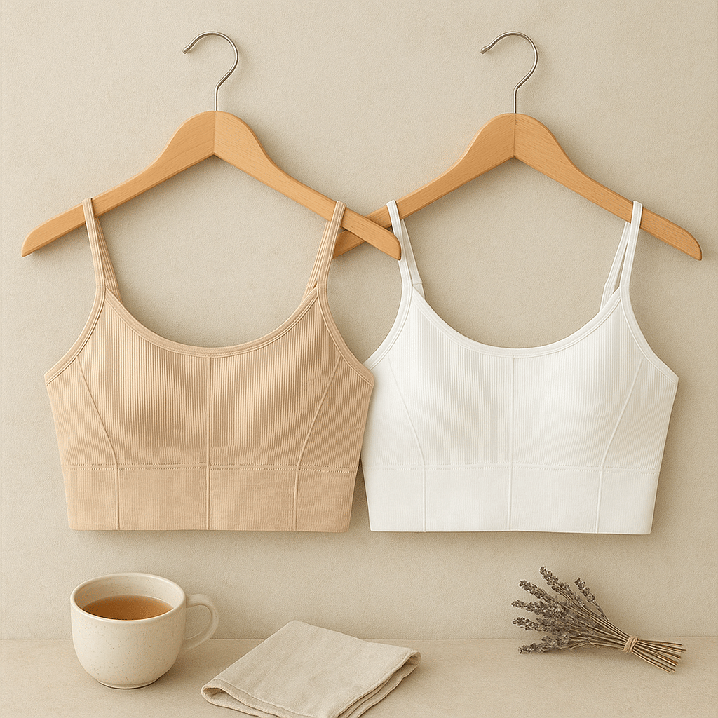 mihar closet Pack of 2 Cotton Blend Lightly Padded Bralette Bra For Women ( Multicolor 1 ) mihar closet Pack of 2 Cotton Blend Lightly Padded Bralette Bra For Women ( Multicolor 1 )