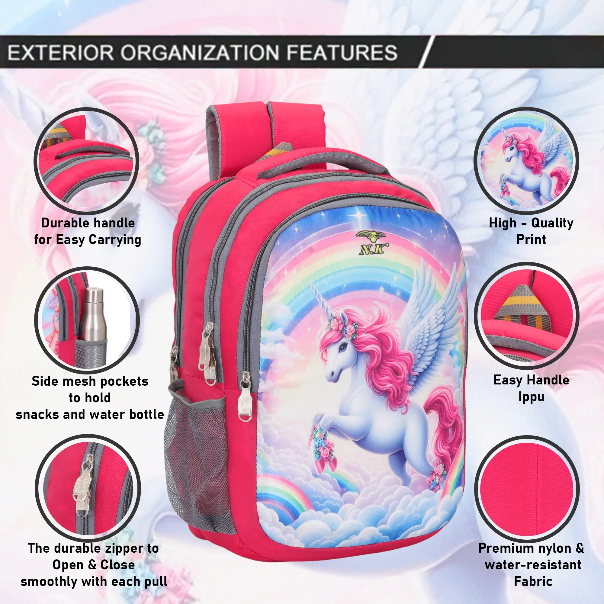 n.k Gold Polyester Backpack For Kids n.k Gold Polyester Backpack For Kids