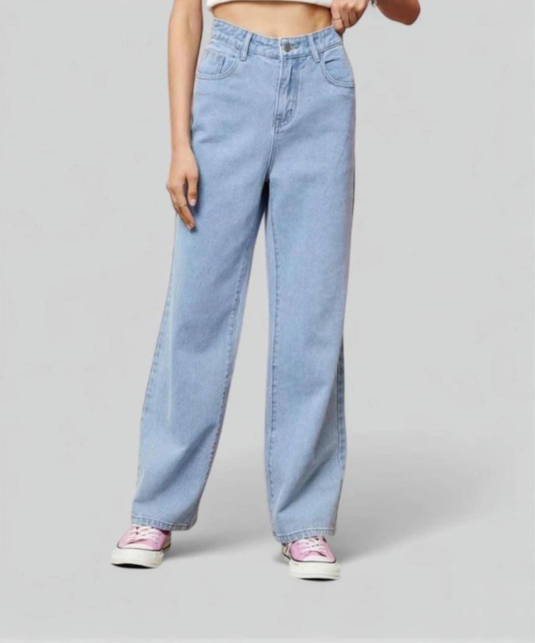     			9x denims Women's Straight Fit High-Rise Jeans ( Blue )