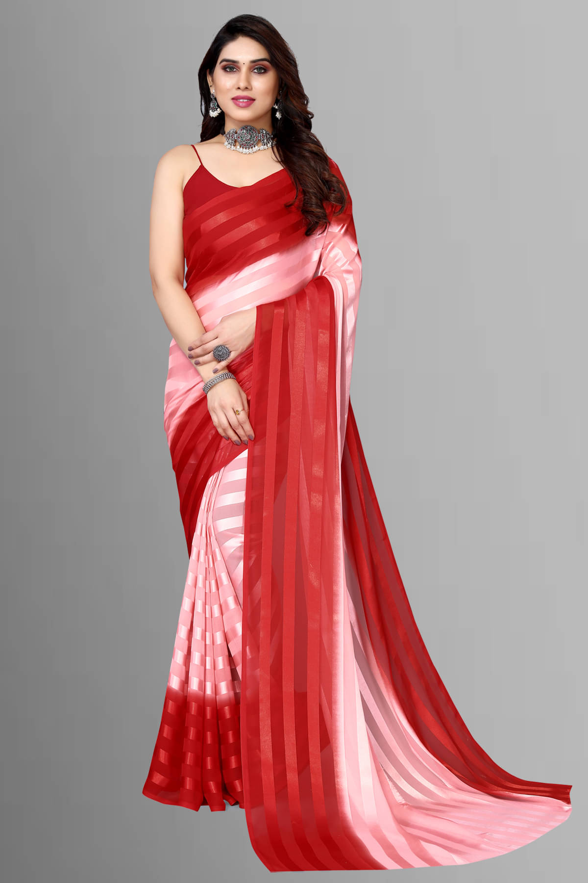     			ANAND SAREES Satin Embellished Kasavu Saree With Unstitched Blouse Piece ( PINK )